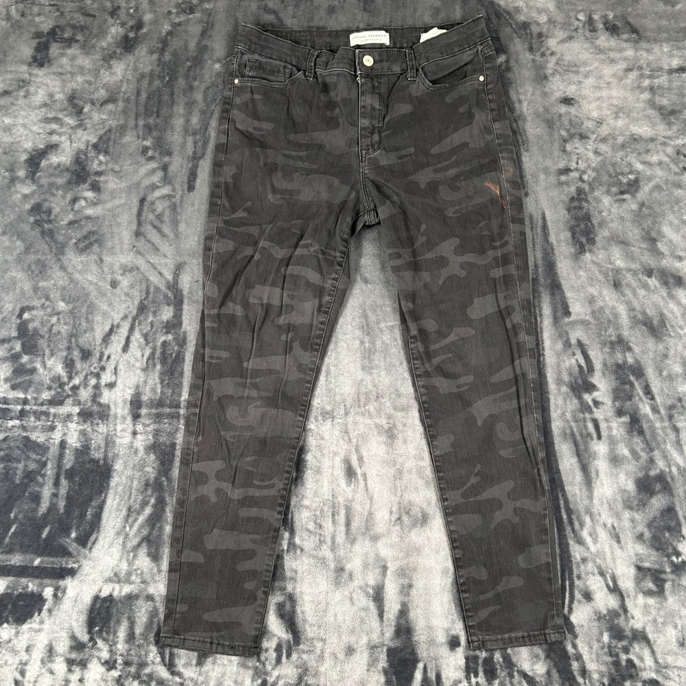 Social Standard Sanctuary Ankle Skinny Jeans Womens 8‎ Grey Camo Stretch Pants